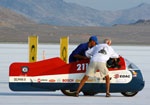 Johannes Herz, Gerd Bauer, Bonneville 2006. Foto Jim Keeler