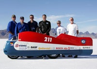 Crew Heinz Herz, Salt Flats 2006. Phot Heinz Rsler